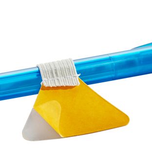 Portapenna con anello elastico, autoadesivo 