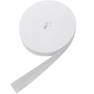 Nastro sbieco, cotone, 20 mm, bianco (rotolo con 25 m) 
