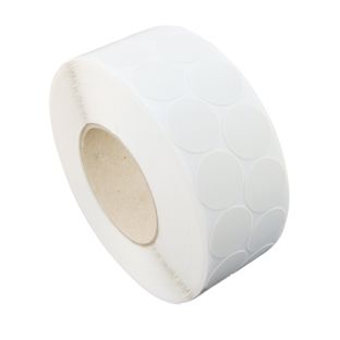 Bollini adesivi in tessuto, bianco 