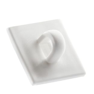 Bottoni adesivi con occhiello 20 x 20 mm  | bianco 