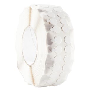 Bollini biadesivi, acrilato puro, 0,5 mm di spessore, forte/forte 