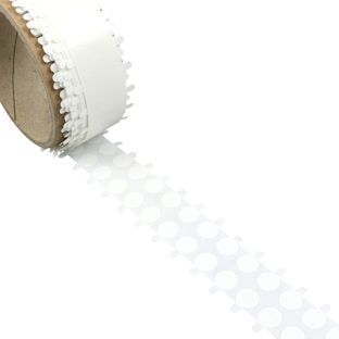 Bollini biadesivi, forte/debole 15 mm | 1.000 STK