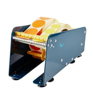 Dispenser manuale da tavolo per etichette, fino a 113 mm di larghezza rotolo con 1 separatore 