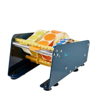 Dispenser manuale da tavolo per etichette, fino a 162 mm di larghezza rotolo con 2 separatori 