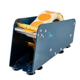 Dispenser manuale da tavolo per etichette, fino a 75 mm di larghezza rotolo 
