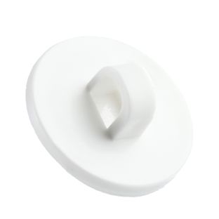 Bottoni adesivi con occhiello 20 mm  | bianco 