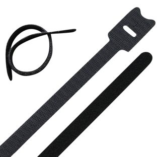 Fascette a strappo, 202 x 12 mm, nero 