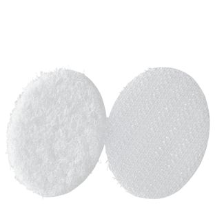 Bollini a strappo su foglio, set di asola e uncino 33 mm | bianco  | Set - nastro maschio + nastro femmina  | 96 paio