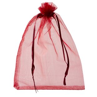 Sacchetti di organza con chiusura a nastro in raso null | 150 x 200 mm