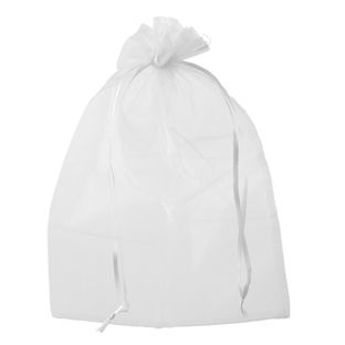 Sacchetti di organza con chiusura a nastro in raso null | 200 x 300 mm