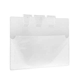 Tasche di contrassegno per contenitori in filo metallico, con 3 ganci A5
