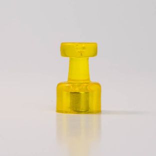 Puntine magnetiche, ø = 10 mm, 10 pezzi in set giallo
 