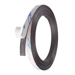 Nastro magnetico autoadesivo, forte 10 mm | 5 m | 1 mm