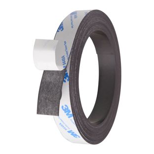 Nastro magnetico autoadesivo, forte 20 mm | 5 m | 1 mm
