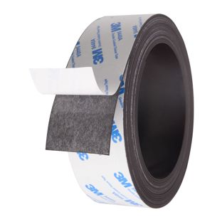 Nastro magnetico autoadesivo, forte 40 mm | 5 m | 1 mm