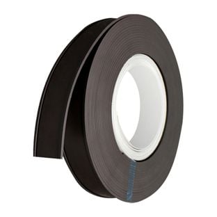 Supporto per etichette, profilo a C, magnetico, su rotolo 40 mm | incl. carta per inserti e foglio protettivo  | 10 m