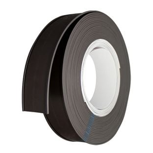 Supporto per etichette, profilo a C, magnetico, su rotolo 50 mm | incl. carta per inserti e foglio protettivo  | 10 m