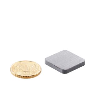 Blocchetto magnetico in ferrite, Y35 20 x 20 mm  | 3 mm