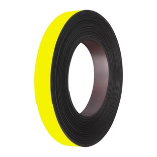 Nastro magnetico colorato 20 mm | giallo
  | 10 m | 1 mm