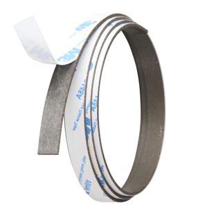 Nastro magnetico al neodimio, autoadesivo, extra forte 10 mm | 1.5 mm | 480 g/cm² | 1 m