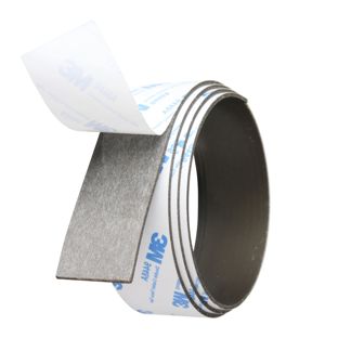 Nastro magnetico al neodimio, autoadesivo, extra forte 30 mm | 1.5 mm | 480 g/cm² | 1 m