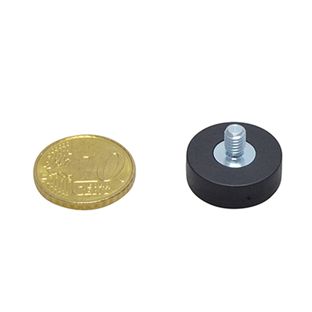 Magneti gommati con filettatura 18 mm | null | M4x6 mm
