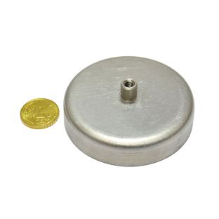 Magneti in ferrite con base con boccola filettata 63 mm | 22 mm | null