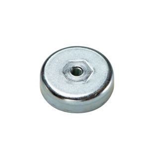 Magneti in ferrite con base con filettatura interna 25 mm | M4 | 7 mm