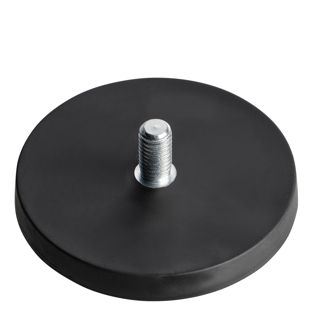 Magneti gommati con filettatura nero  | 66 mm | M8x15 mm 