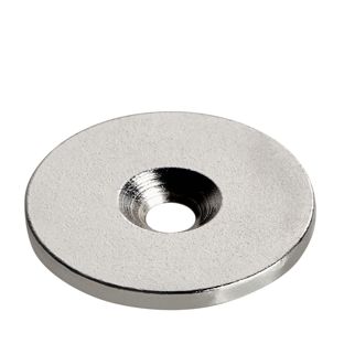 Disco di metallo con foro svasato 34 mm
