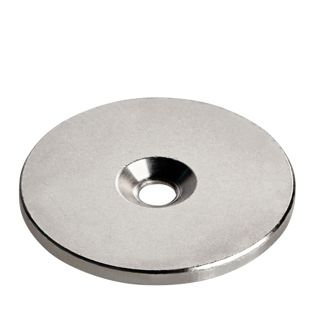Disco di metallo con foro svasato 42 mm
