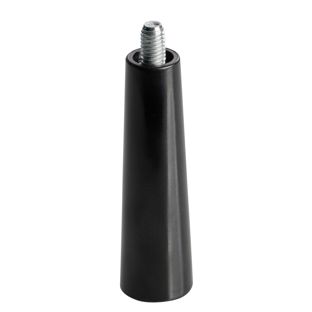 Impugnatura in plastica con perno filettato, nera M5x7 mm