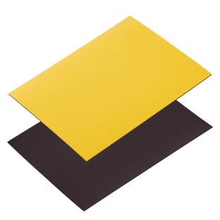 Etichette magnetiche scrivibili 80 x 100 mm  | giallo
 