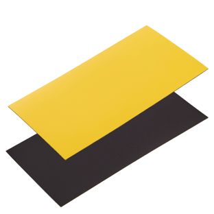 Etichette magnetiche scrivibili 80 x 150 mm  | giallo
 