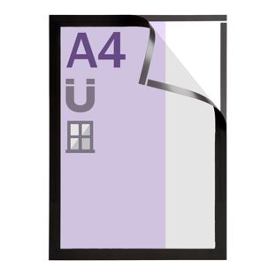 U Brands Bacheca In Sughero Con Cornice In Alluminio Nero - 89 X 58 Cm - Superficie Fissaggio Industriale, Fori Auto-riempenti - Per Ufficio, Casa E Scuola - 3
