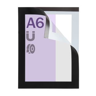 Cornice magnetica A6, autoadesiva nero 