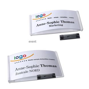 Targhette portanomi spilla event 