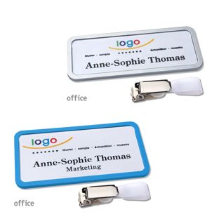Targhette portanome clip Office 