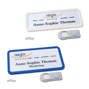 Targhette portanome OFFICE magnetiche 