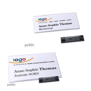 Targhette portanomi spilla PUBLIC 