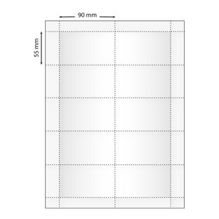 Fogli di stampa, bianco  Urban 60, 90 x 55 mm 