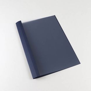 Cartellina per rilegatura con occhielli A4, struttura in pelle, 45 fogli, blu scuro
  | 4 mm