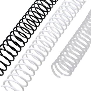 Spirali plastiche coil, A4, passo 4:1 