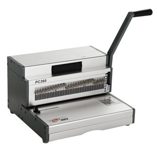 Rilegatrice coil PC360 per spirali con passo 4:1 