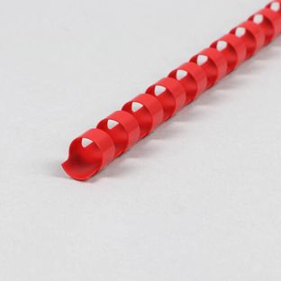 Spirali di plastica A4, tonde 10 mm | rosso 