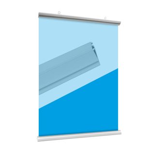Profilo porta poster, plastica, apribile 