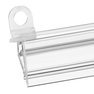 Ganci per profilo porta poster in plastica da aprire, con foro rotondo null