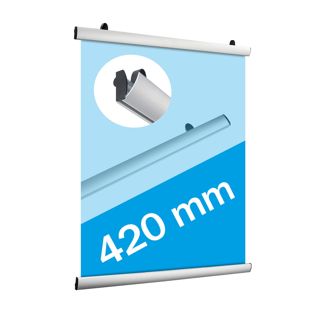 Profilo porta manifesto, in alluminio, apribile 420 mm