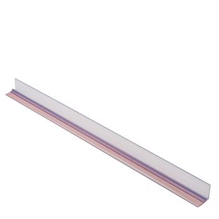 Guida per divisori per scaffali con bordo rialzato e nastro adesivo 990 mm