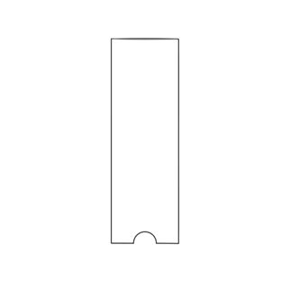 Tasche rettangolari, lato corto aperto 25 x 75 mm